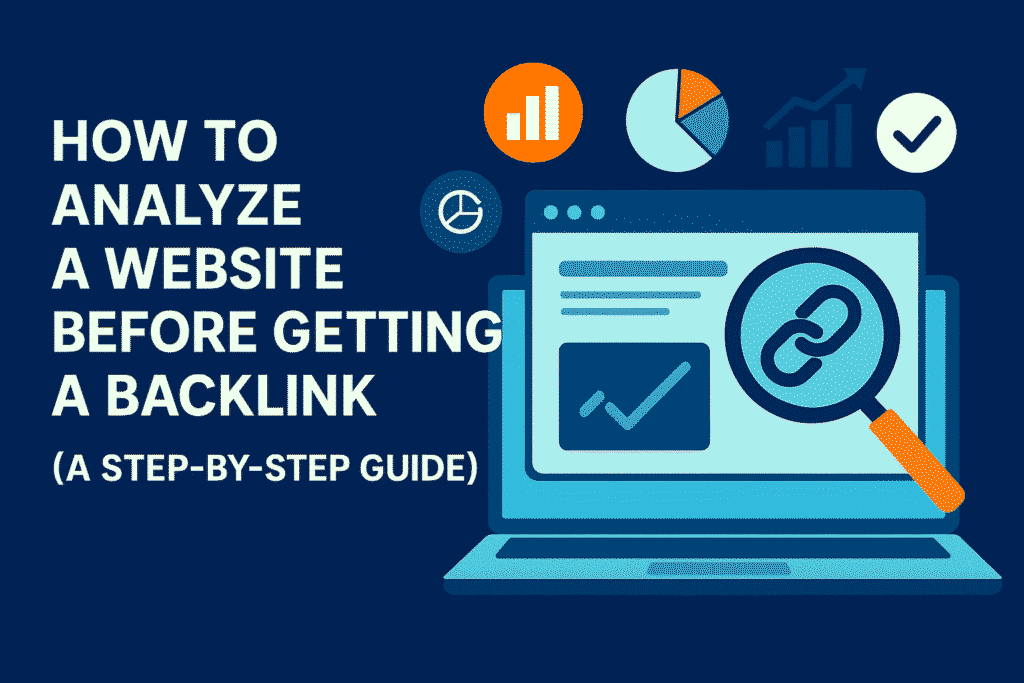how to analyze a website before getting a backlink